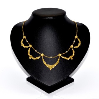 Antique jewelry - Antique Draperie Necklace