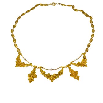Antique jewelry - Antique Draperie Necklace