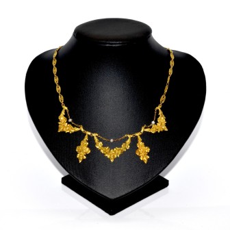 Antique jewelry - Antique Draperie Necklace