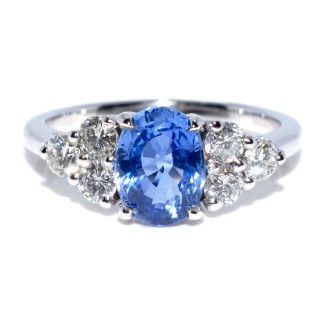 Recent jewelry - Sapphire and Diamond Ring 