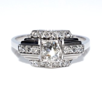 Antique jewelry - Art Deco Diamond Ring