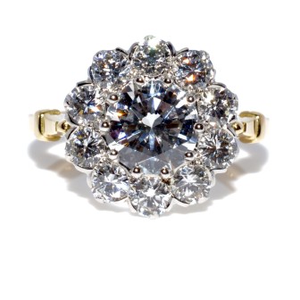 Jewelry creations - Pompadour Diamond Ring 