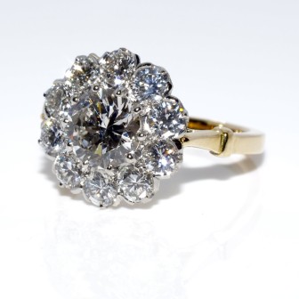 Engagement rings - Pompadour Diamond Ring 