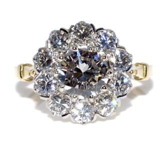 Engagement rings - Pompadour Diamond Ring 