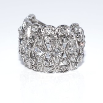 Antique jewelry - Diamond Art Deco Ring