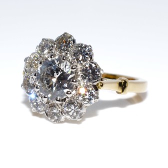 Engagement rings - Pompadour Diamond Ring 
