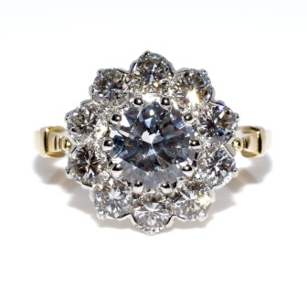 Engagement rings - Pompadour Diamond Ring 