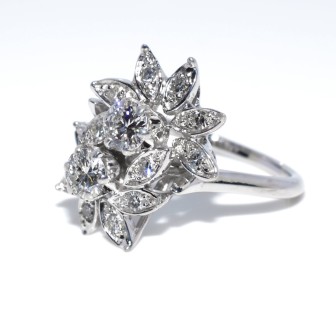 Antique jewelry - Toi et Moi Diamond Ring