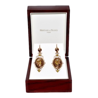 Antique jewelry - Antique pendant earrings 