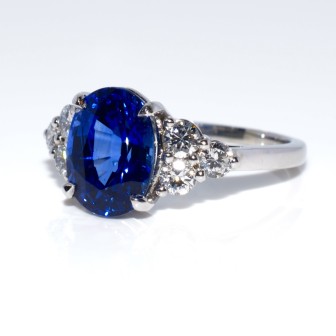 Engagement rings - Sapphire and Diamond Ring