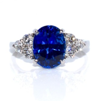 Engagement rings - Sapphire and Diamond Ring