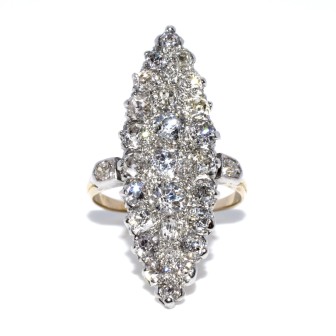 Antique jewelry - Antique Marquise Diamond Ring