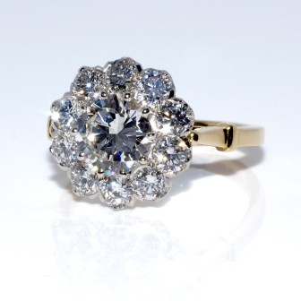 Engagement rings - Pompadour Diamond Ring 