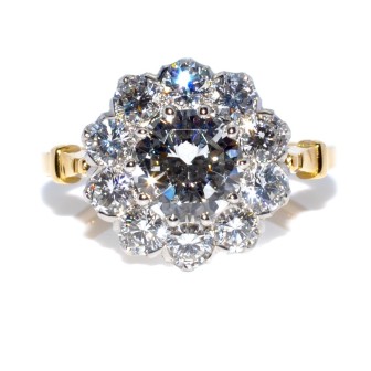 Engagement rings - Pompadour Diamond Ring 