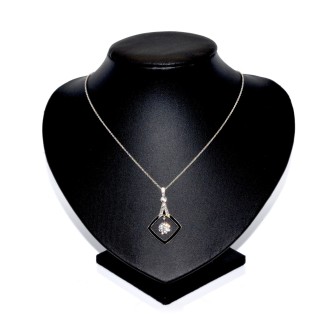 Antique jewelry - Art Deco Diamond Pendant 