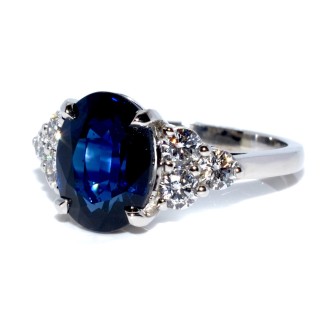 Engagement rings - Sapphire and Diamond Ring