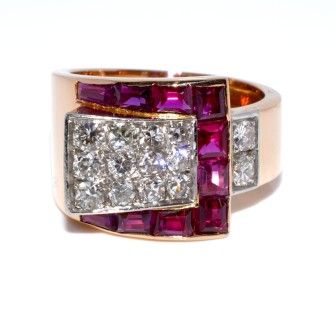 Antique jewelry - Belt Tank Ring