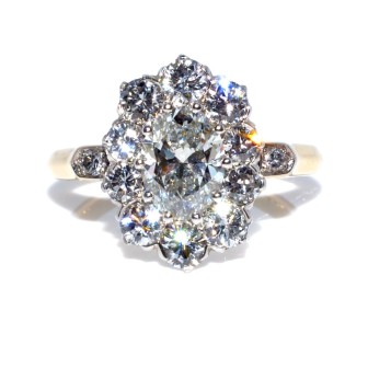 Engagement rings - Pompadour Diamond Ring 
