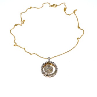 Antique jewelry - Antique Diamond Pendant 