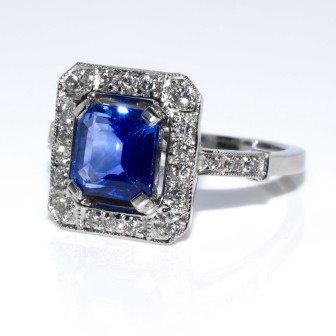 Recent jewelry - Sapphire and Diamond Ring