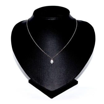 Antique jewelry - Diamond Pear Pendant