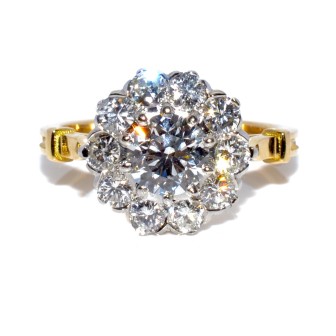 Engagement rings - Pompadour Diamond Ring 