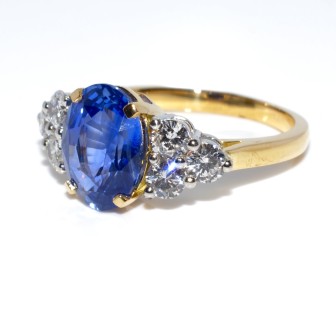 Engagement rings - Sapphire and Diamond Ring