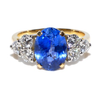 Engagement rings - Sapphire and Diamond Ring