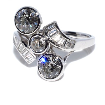 Antique jewelry - Art-Deco Diamond  Ring