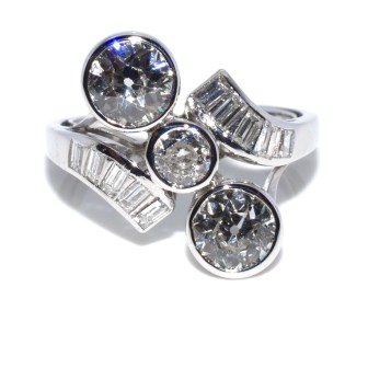 Antique jewelry - Art-Deco Diamond  Ring