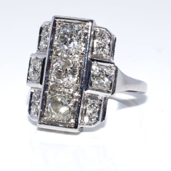 Antique jewelry - Art Deco Diamond Ring 