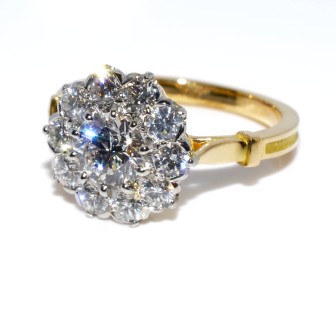 Engagement rings - Pompadour Diamond Ring 