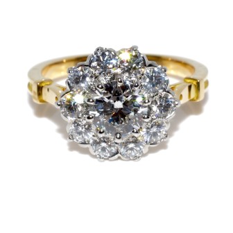 Engagement rings - Pompadour Diamond Ring 