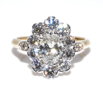 Engagement rings - Pompadour Diamond Ring 