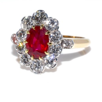 Engagement rings - Pompadour Ruby Ring