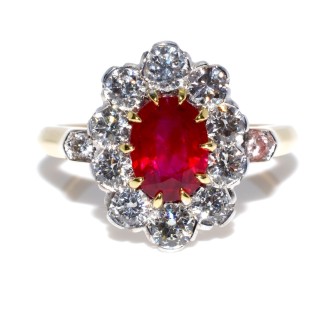 Engagement rings - Pompadour Ruby Ring