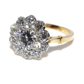 Engagement rings - Pompadour Diamond Ring 