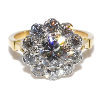 Engagement rings - Pompadour Diamond Ring 