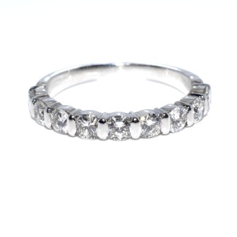 Engagement rings - Brilliant Cut Diamond Half Band Ring
