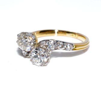 Antique jewelry -  Toi et Moi Diamond Ring 