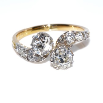 Antique jewelry -  Toi et Moi Diamond Ring 