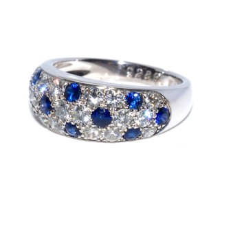 Engagement rings - Diamond and Sapphire Ring