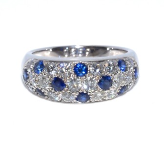 Engagement rings - Diamond and Sapphire Ring