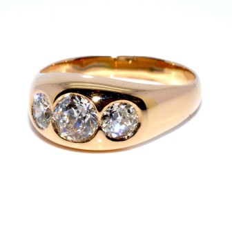 Antique jewelry - Gold and Diamond Trilogy Ring