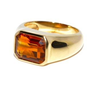 Antique jewelry - Vintage Citrine Ring 