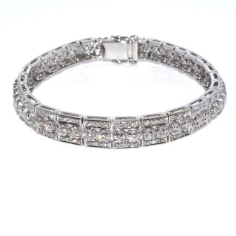 Antique jewelry - Vintage Diamond Bracelet