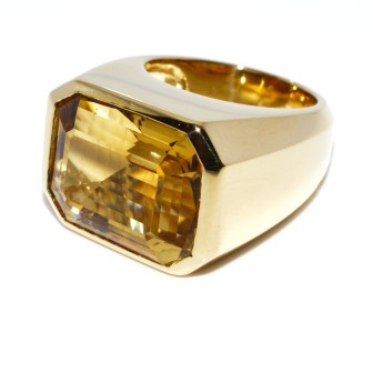Antique jewelry - Vintage Citrine Ring 