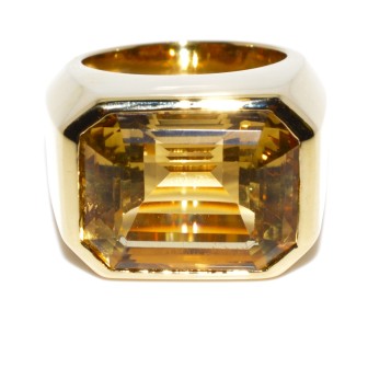 Antique jewelry - Vintage Citrine Ring 