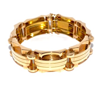 Antique jewelry - Tank Bracelet 