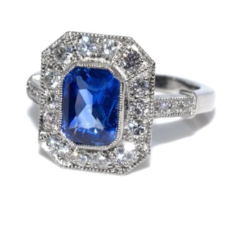 Engagement rings - Sapphire and Diamond Ring